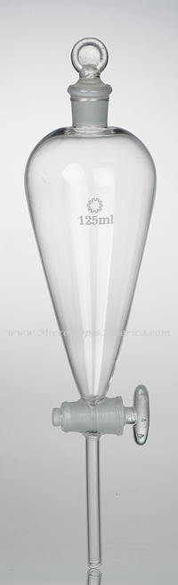Glass Separatory Funnels with Glass Stopcock